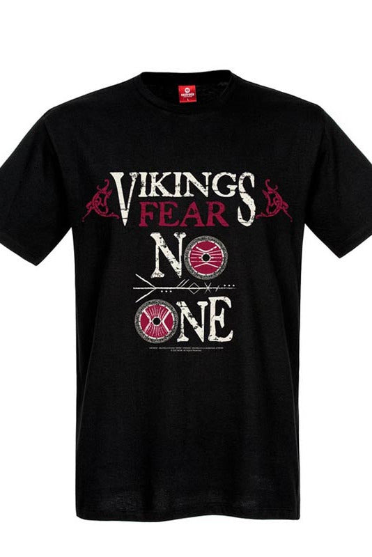 Vikings Valhalla T-Shirt Vikings Fear No One schwarz