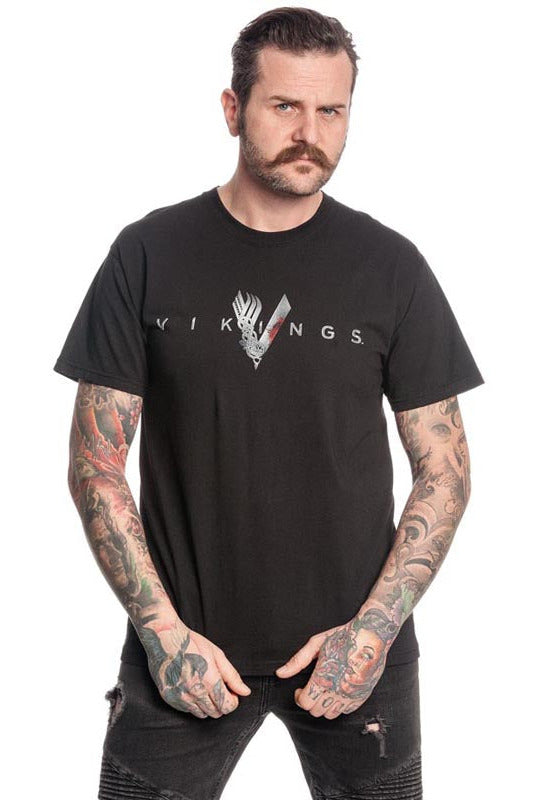 Vikings T-Shirt Welcome to Valhalla black