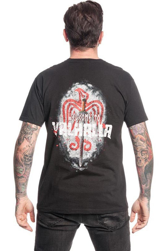Vikings T-Shirt Welcome to Valhalla black