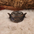Wicca Teelichthalter Triple Moon - bronziert