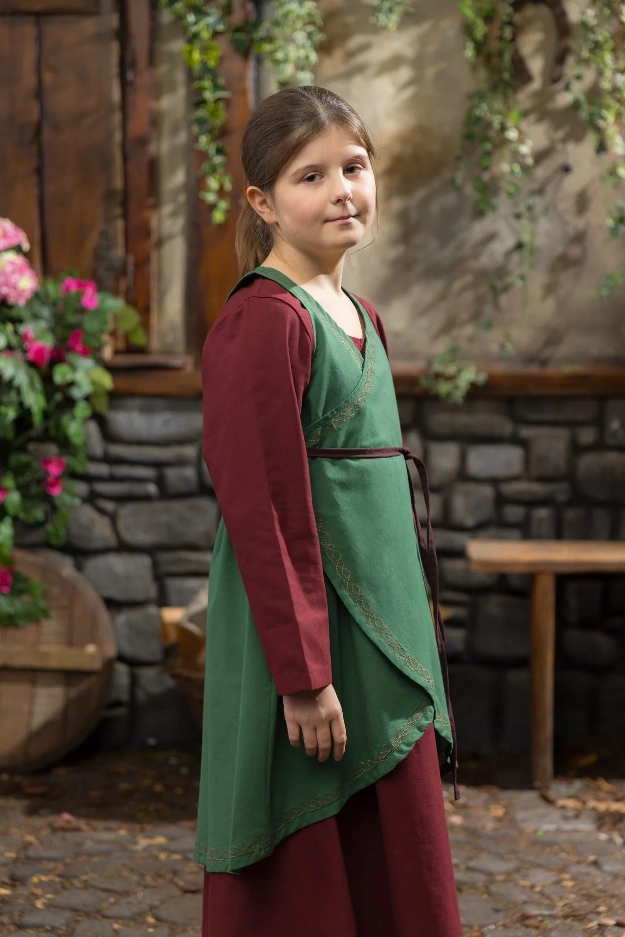 Wrap dress for children by Burgschneider