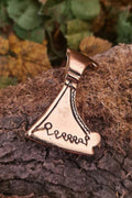 Viking Axe Amulet from Bilyarsk in Bronze - Replica
