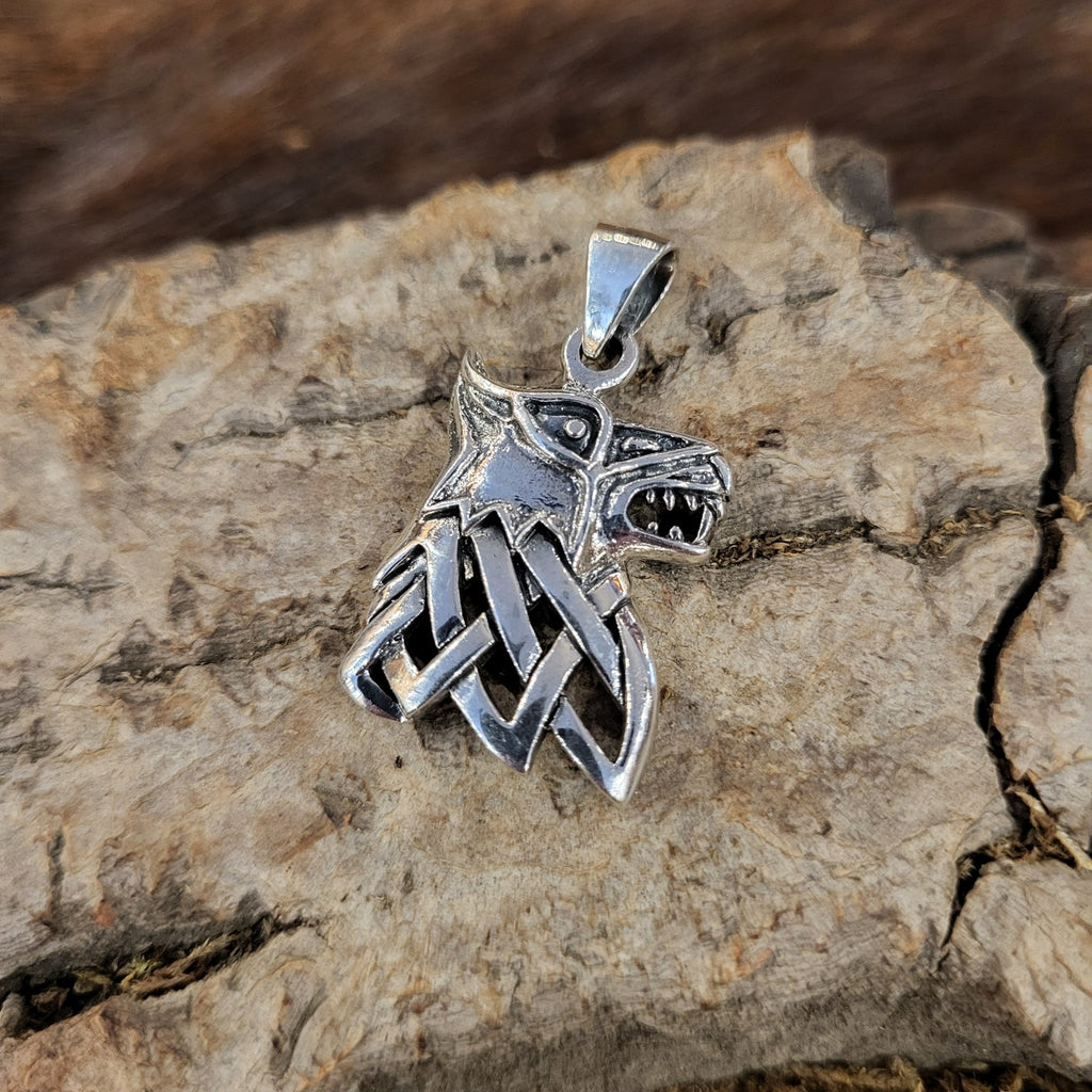 Wikinger Amulett Fenriswolf aus Silber