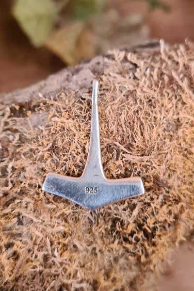 Delicate Viking Thor's Hammer Amulet in Silver