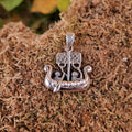 Wikinger Anhänger Wikingerboot aus Silber