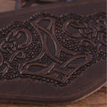 Viking Leather Arm Cuff Thor's Hammer