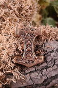 Viking Bronze Amulet Thor's Hammer Odin