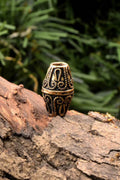 Viking biconical bronze bead