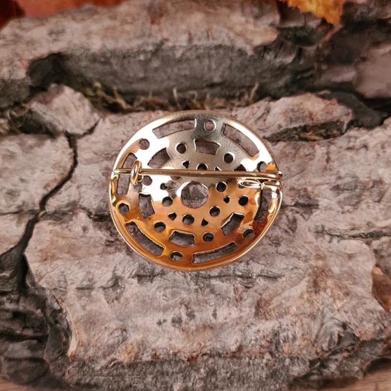 Viking Brooch Helm in Bronze