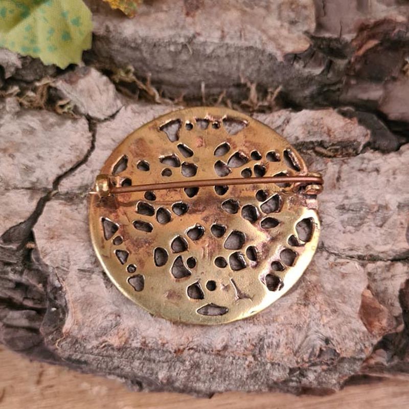 Viking Borre-style bronze brooch
