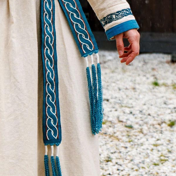 Viking belt with cotton embroidery