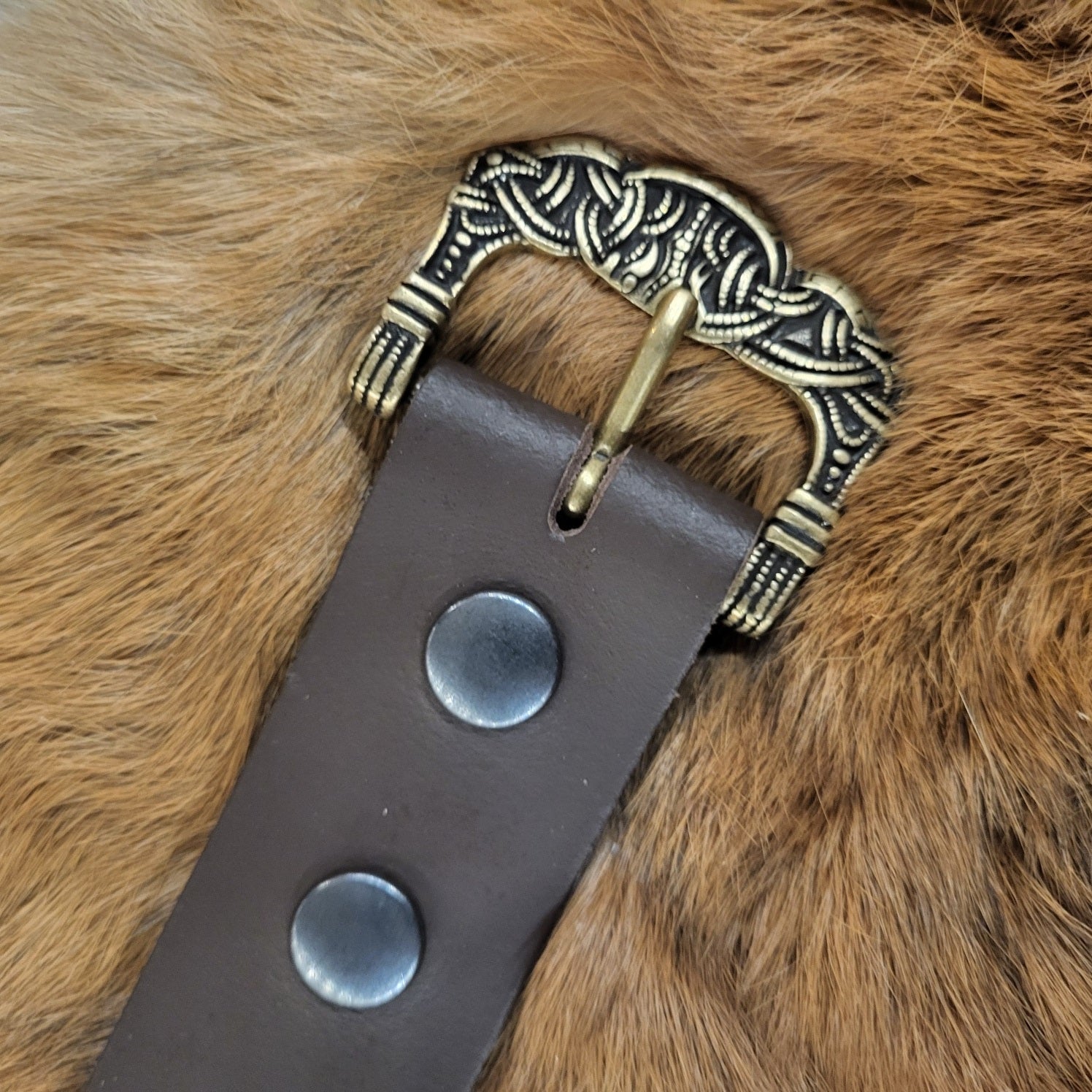 Wikinger Gürtelschnalle Gokstad für 4 cm Riemen