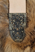 Wikinger Gürtelendstück Gokstad im Borre-Stil aus Bronze 4 cm - Replik