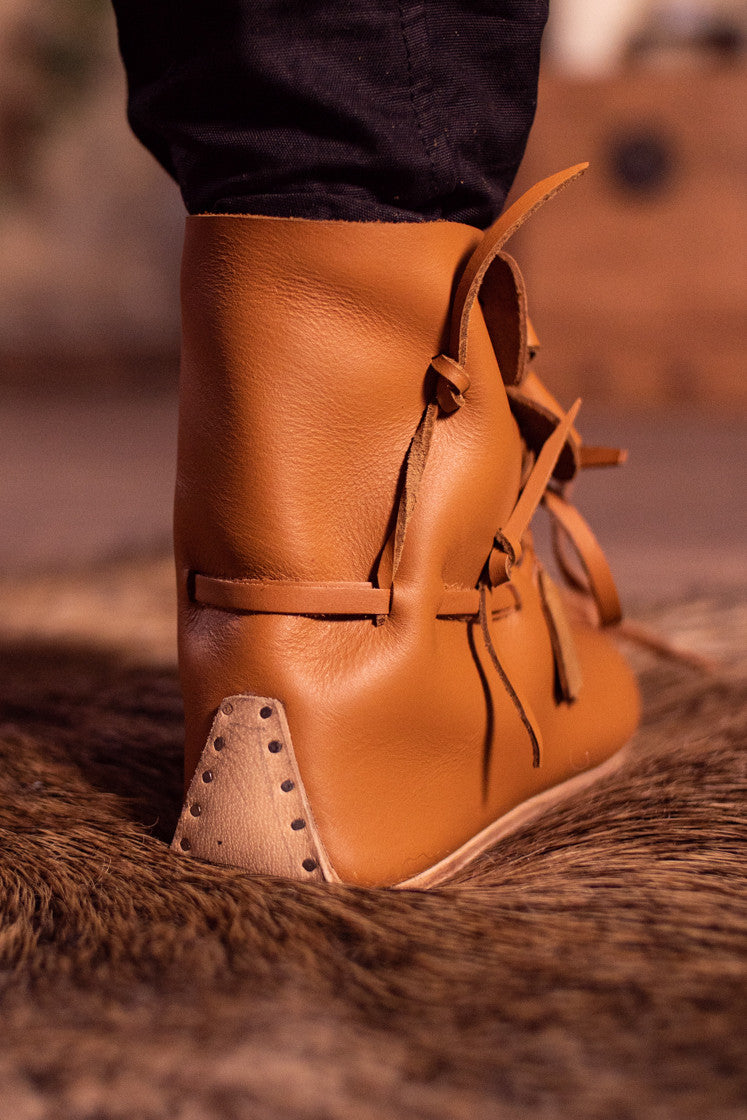 Viking Ankle Boots Floki with Leather Sole by Burgschneider