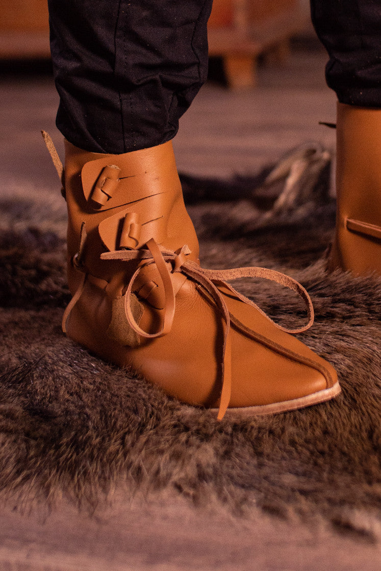 Viking Ankle Boots Floki with Leather Sole by Burgschneider
