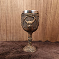 Wikinger Kelch Loki mit Edelstahleinsatz - Dekoration
