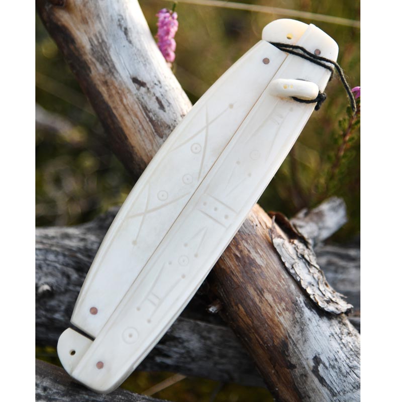 Viking Bone Comb with Case
