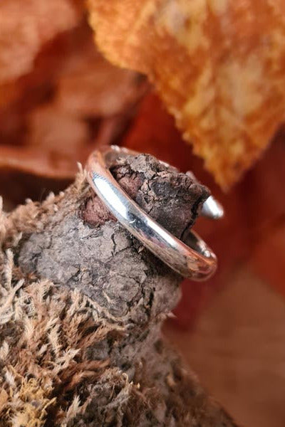 Viking Ring Dragon Head Made of Silver