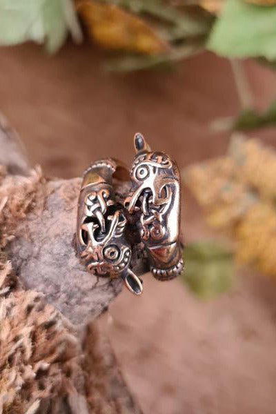 Viking Ring in Oseberg Style, Bronze