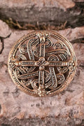 Viking disc brooch Vestfold in Borre style made of bronze - Replica