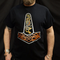 Wikinger T-Shirt Thors Hammer schwarz