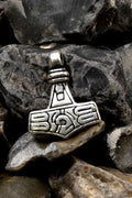 Wikinger Thor Hammer Gotland versilbert - Replik