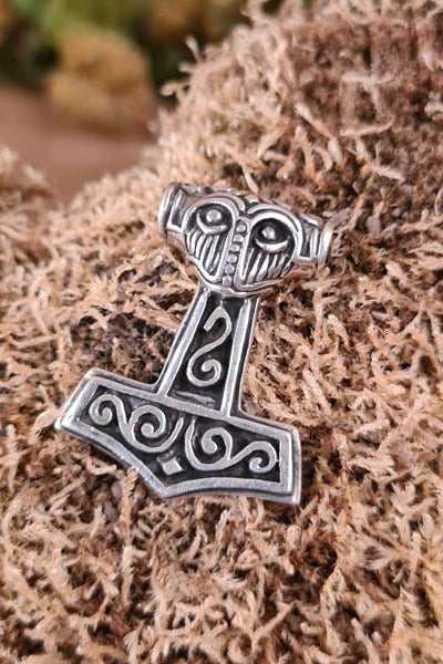 Viking Thor's Hammer Baldur in Silver