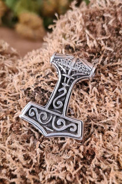 Viking Thor's Hammer Baldur in Silver