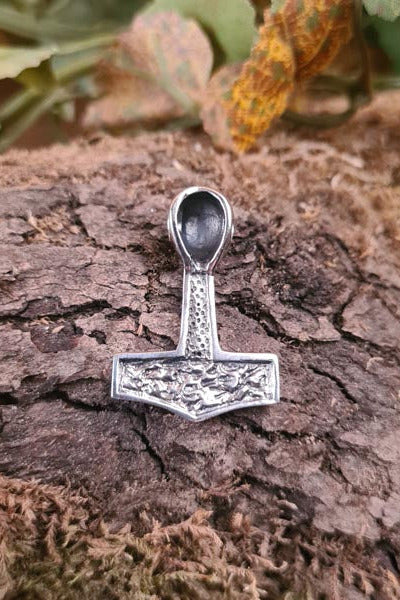 Viking Thor's Hammer Denmark in silver - replica