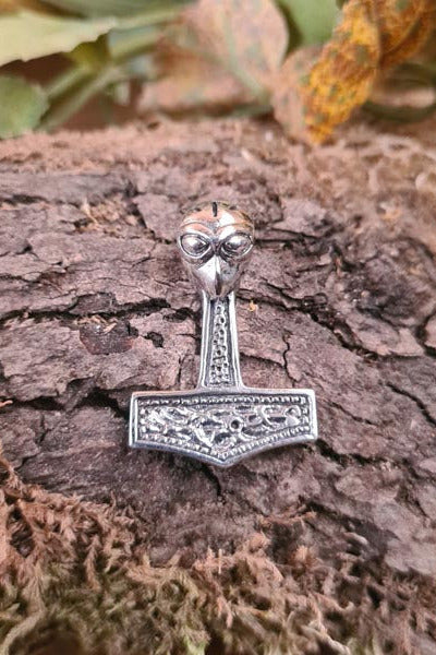 Viking Thor's Hammer Denmark in silver - replica