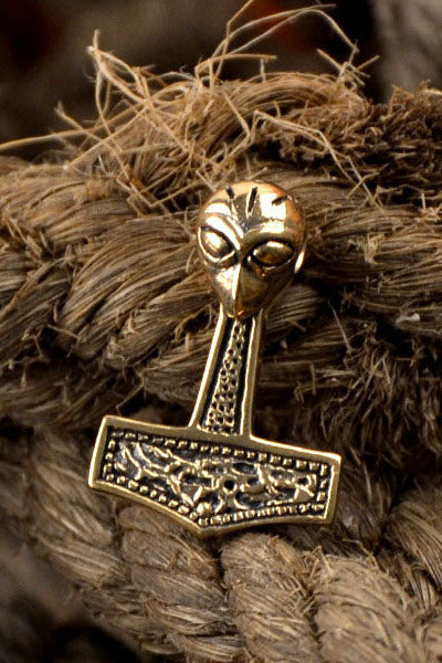 Viking Thor's Hammer Mandemark in Bronze - Replica