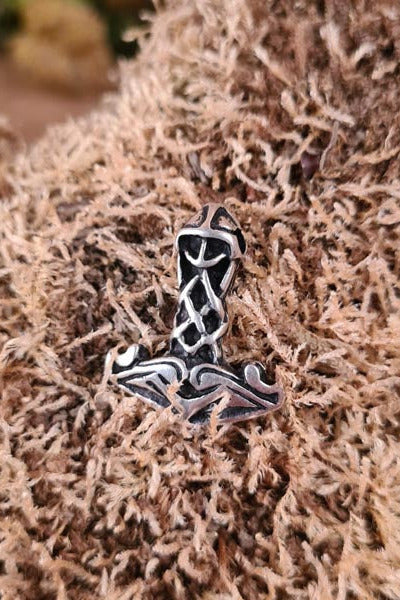 Viking Thor's Hammer Ragi in Silver
