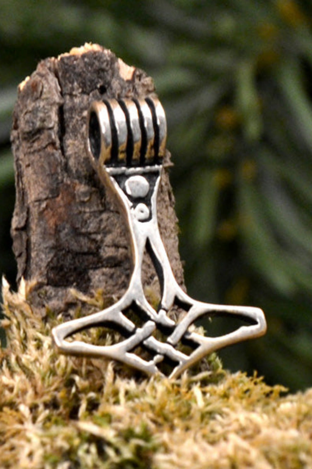 Viking Thor's Hammer Thrain in silver