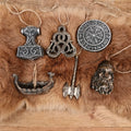Viking Christmas Tree Ornaments Set of 6 - Hand-Painted