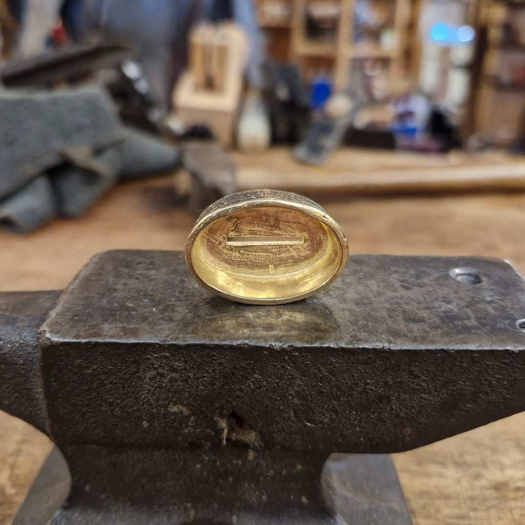 Wikinger Zwinge aus Bronze für DIY Messerbau