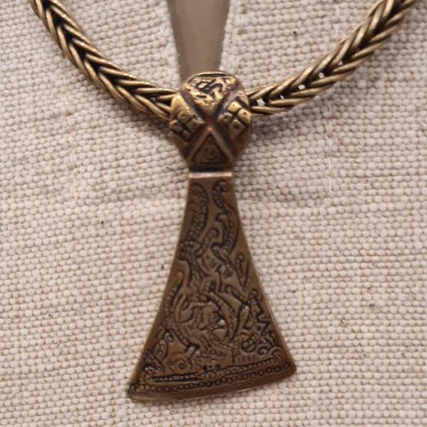 Viking Amulet Mammen Axe in Mammen Style made of Bronze