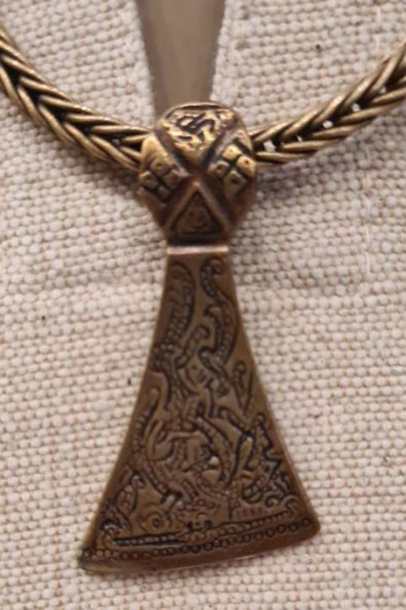 Viking Amulet Mammen Axe in Mammen Style made of Bronze