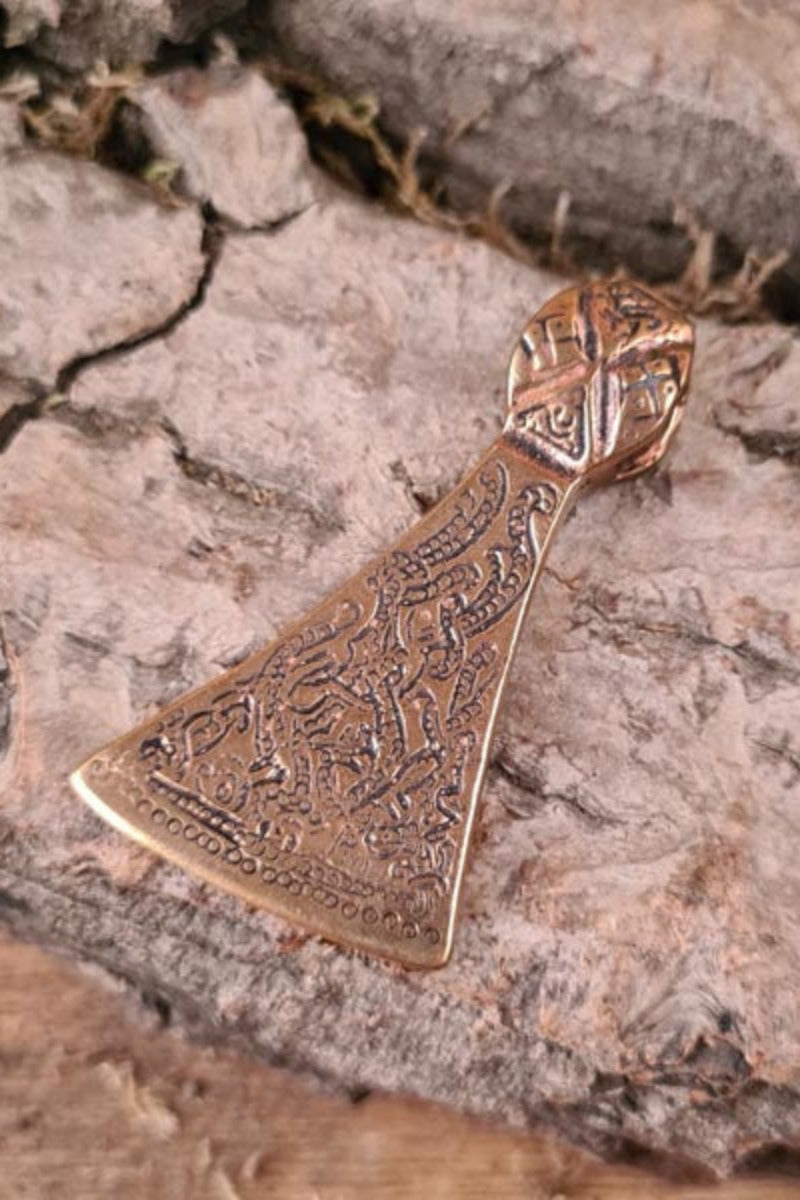 Viking Amulet Mammen Axe in Mammen Style made of Bronze