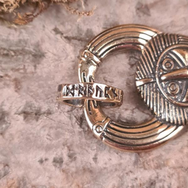 Wikinger Amulett Odin aus Bronze - Replik