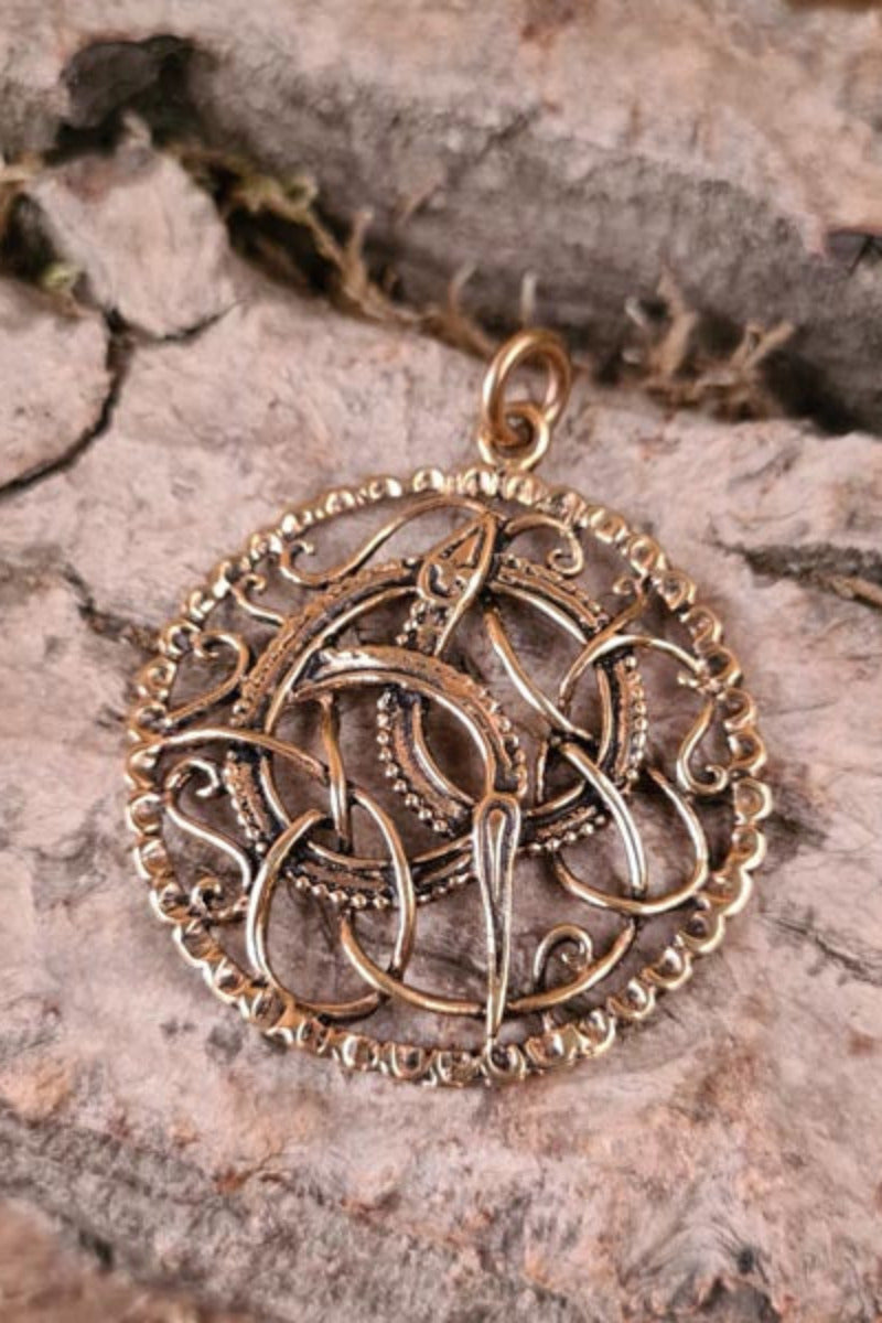 Viking Pitney Urnes-Style Amulet in Bronze