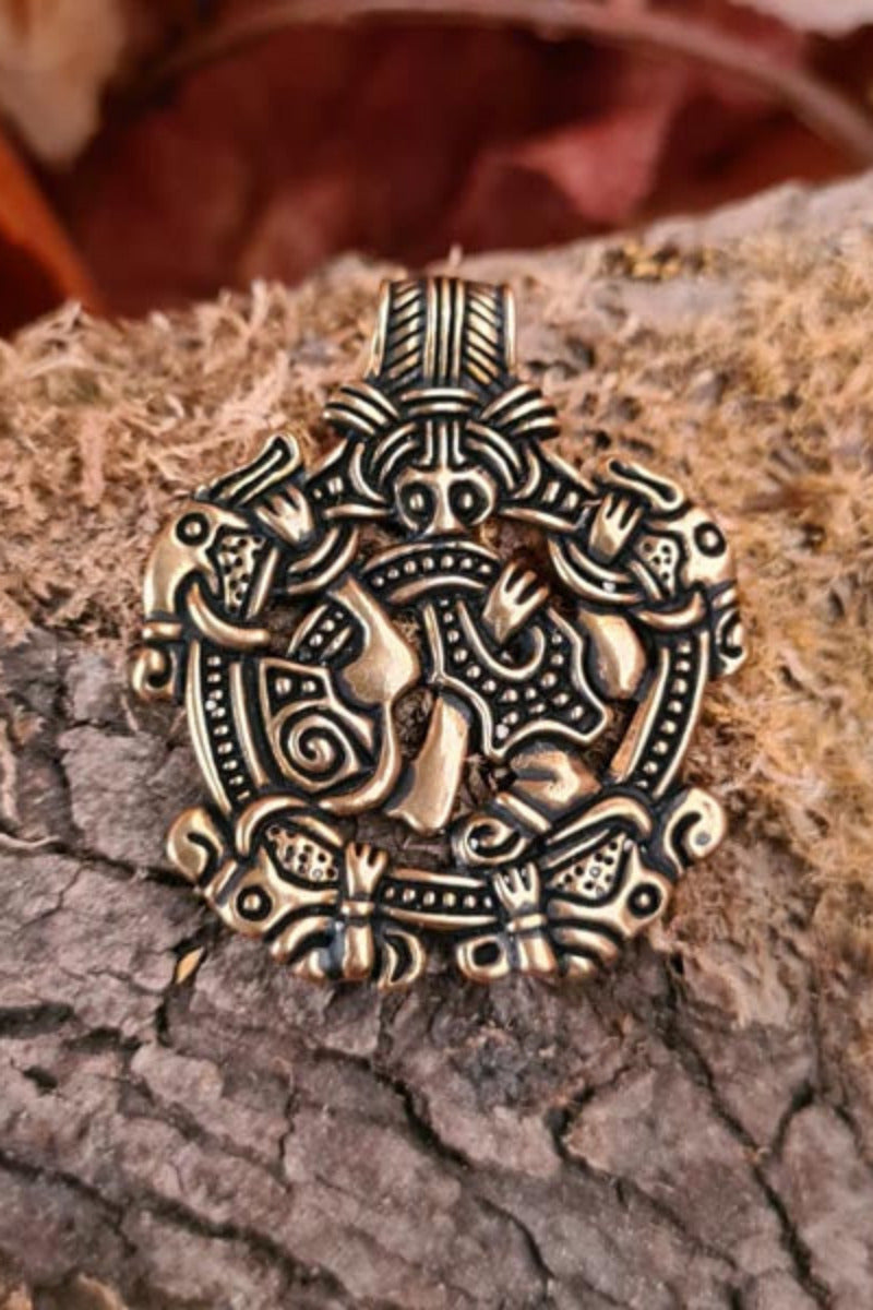 Wikinger Amulett von Snoring im Borre-Stil aus Bronze - Replik