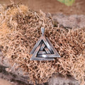 Wikinger Amulett Valknut aus Silber