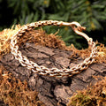 Viking braided bronze arm ring