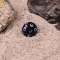 Wikinger Augenperle Birka aus Glas schwarz blau weiß