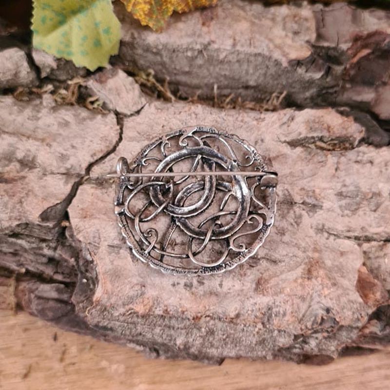 Viking Pitney Brooch in Urnes Style, Silver
