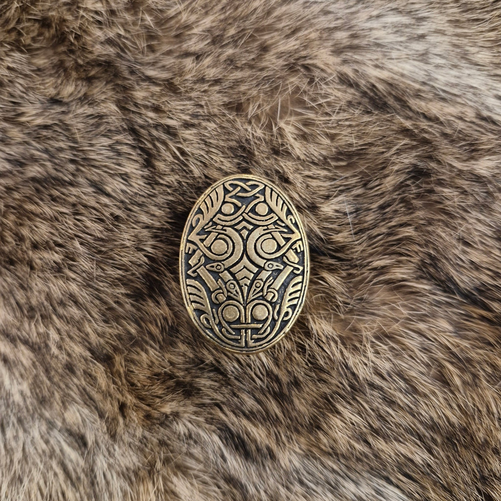 Viking Handle Pommel/End Piece Bornholm Bronze for DIY Knife Making