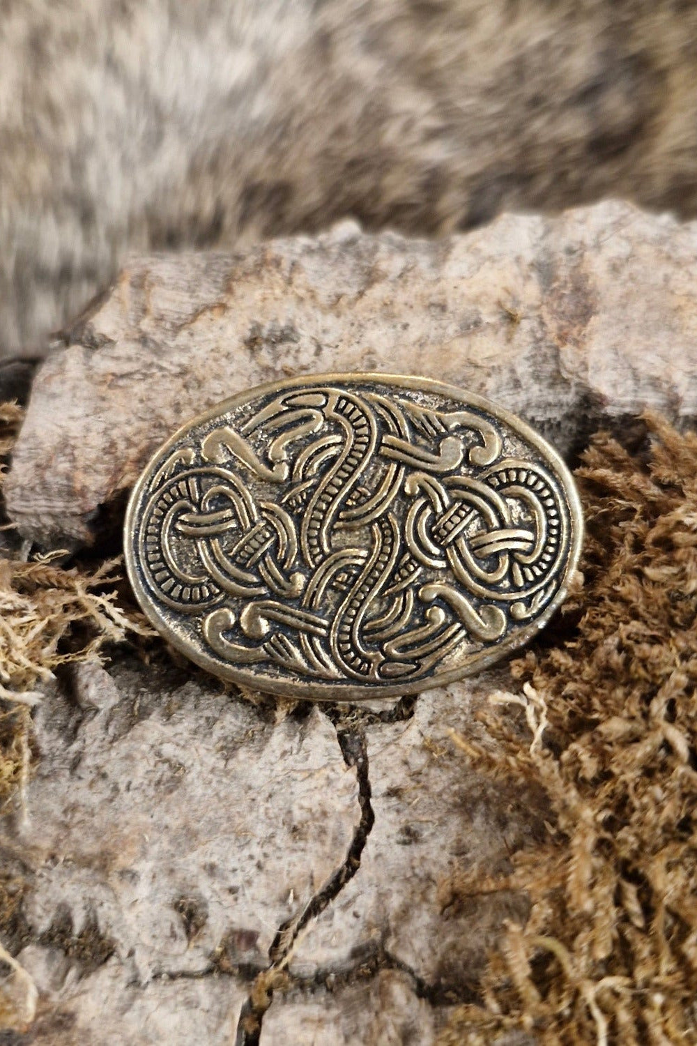 Viking Pommel/End Piece in Mammen Style, Bronze, for DIY Knife Making