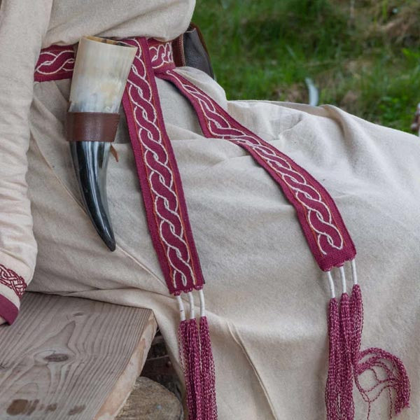 Viking belt with cotton embroidery