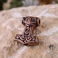 Wikinger Schmuckperle Thorshammer Baldur aus Bronze