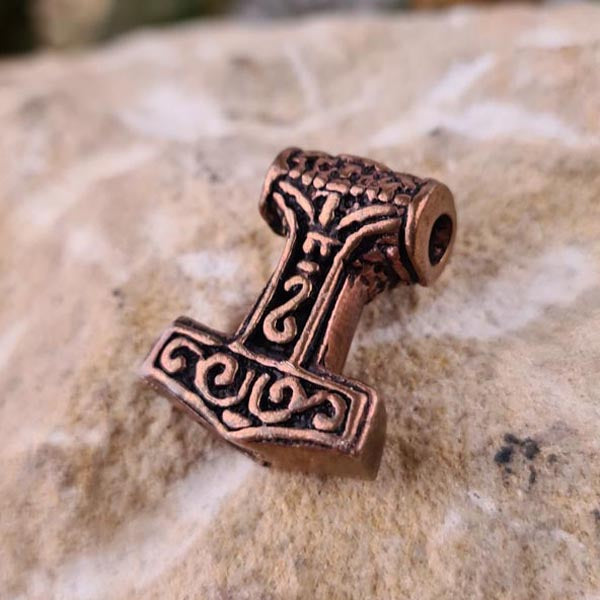 Wikinger Schmuckperle Thorshammer Baldur aus Bronze